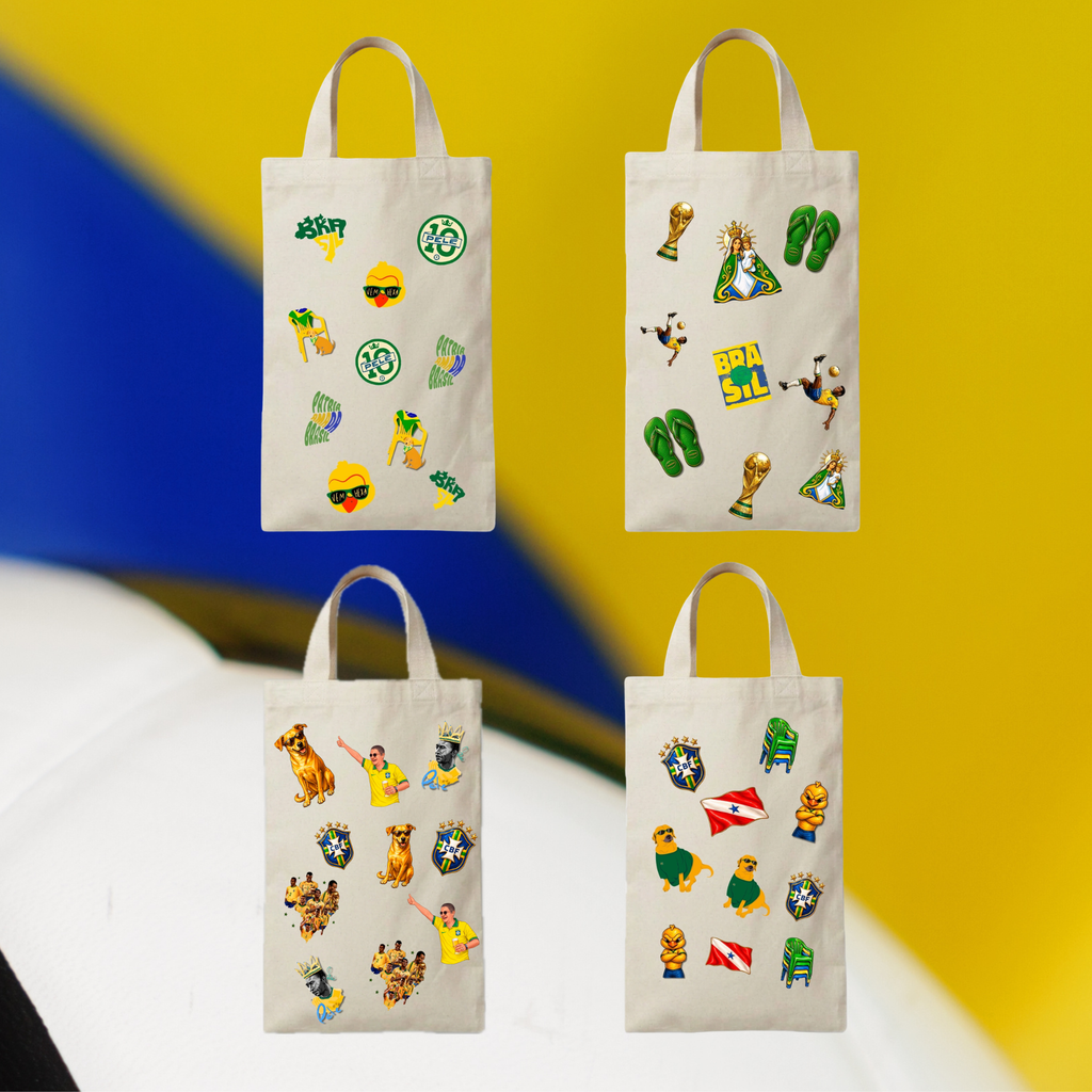 Ecobag Personalizável Pequena + Pack da Copa / Pam (DTF Têxtil)