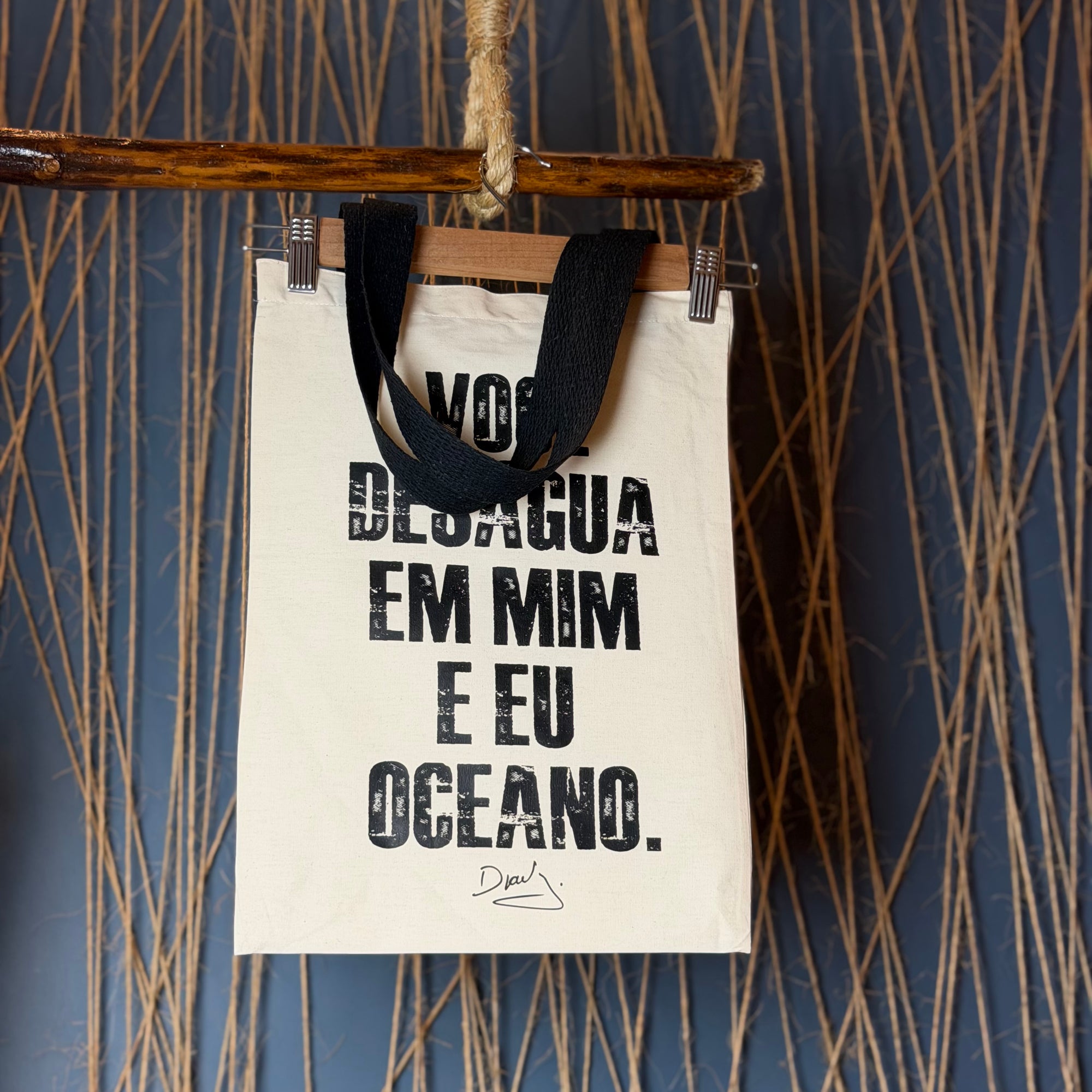 Ecobag Djavan Oceano (Frente e Costa)