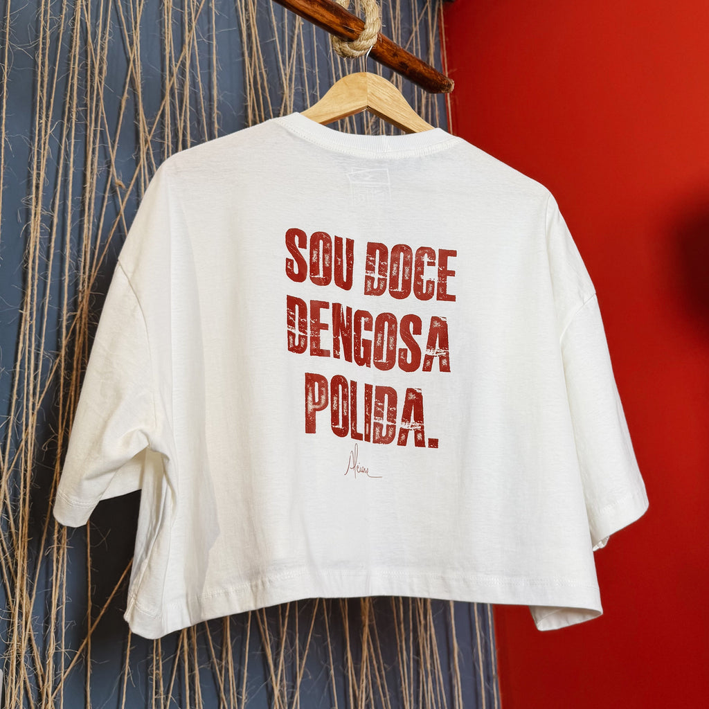 Cropped Alcione (Coleção Artistas) - Frente e Costa - Regular/ Oversized