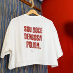 Cropped Alcione (Coleção Artistas) - Frente e Costa - Regular/ Oversized