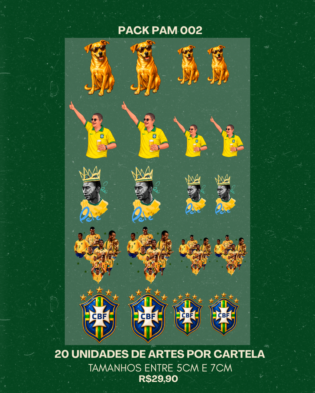 Pack da Copa / Pam (DTF Têxtil)