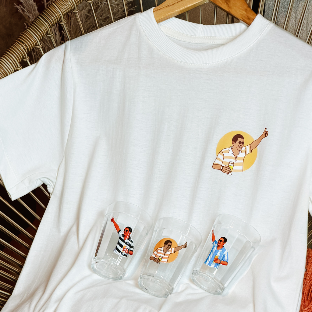 Camisa Zeca Pagodinho + Copo Personalizado (Combo) Regular/ oversized