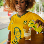 Camisa Zeca Pagodinho - Copa / 100% Algodão e DTF têxtil