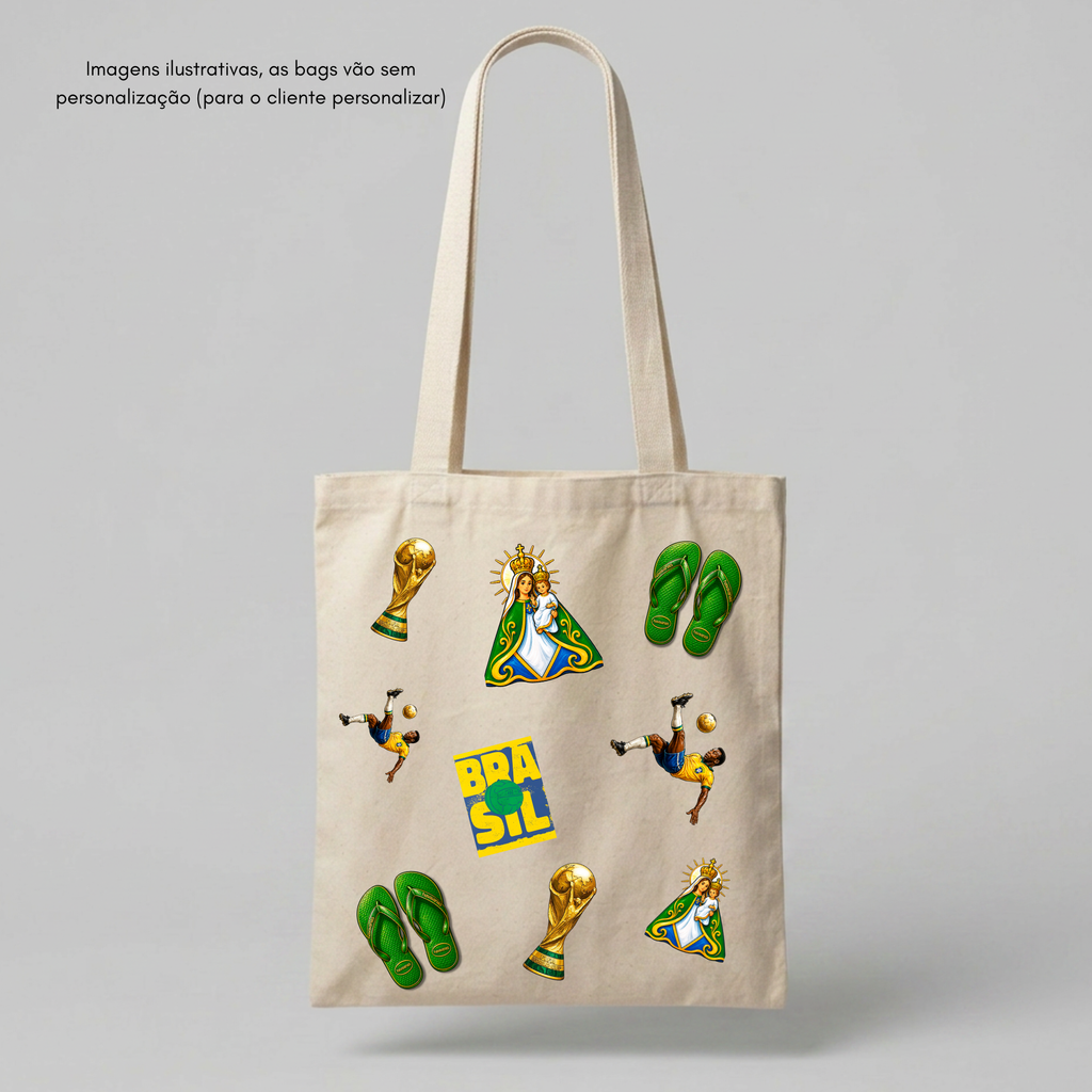Ecobag Personalizável Grande + Pack da Copa / Pam (DTF Têxtil)