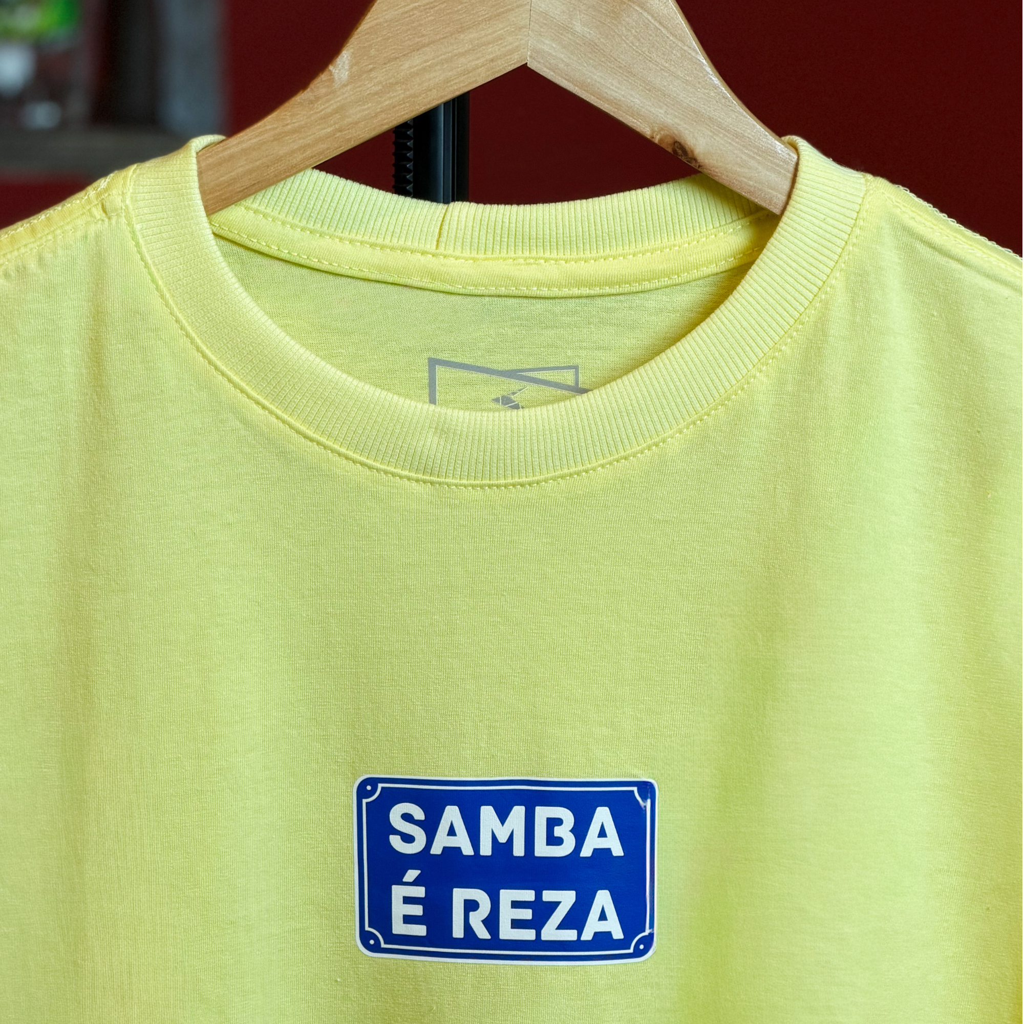 Camisa Samba é Reza- Regular/ 100% algodão