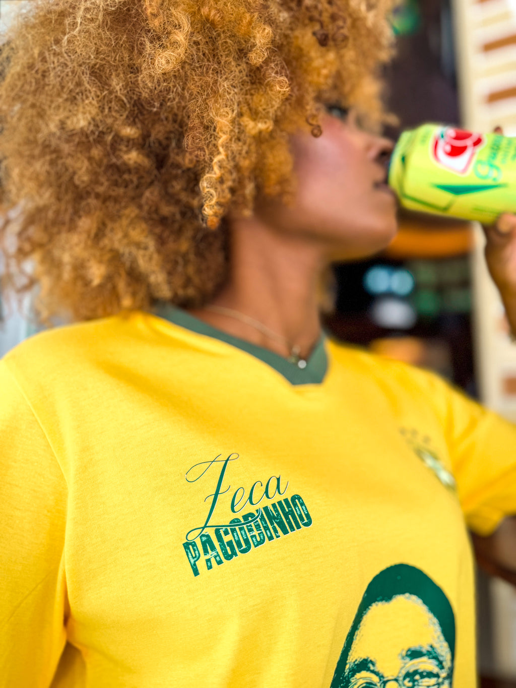 Camisa Zeca Pagodinho - Copa / 100% Algodão e DTF têxtil