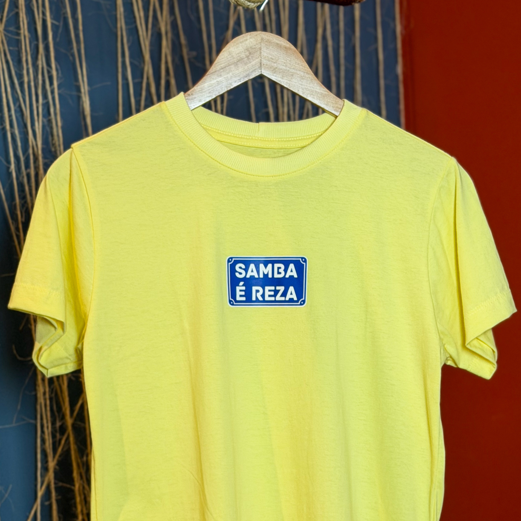 Camisa Samba é Reza- Regular/ 100% algodão