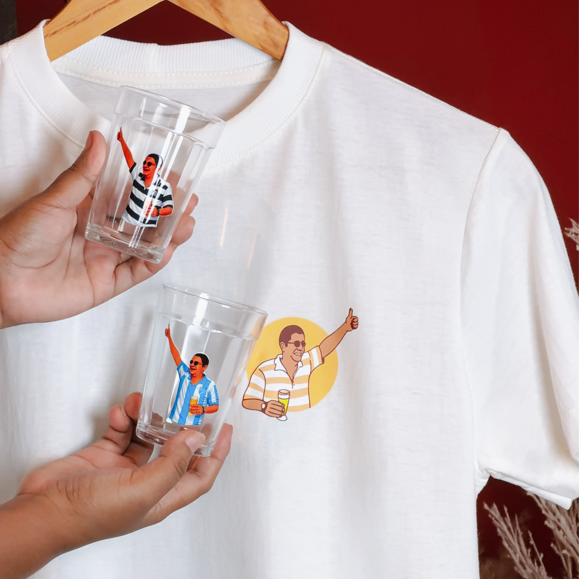 Camisa Zeca Pagodinho + Copo Personalizado (Combo) Regular/ oversized