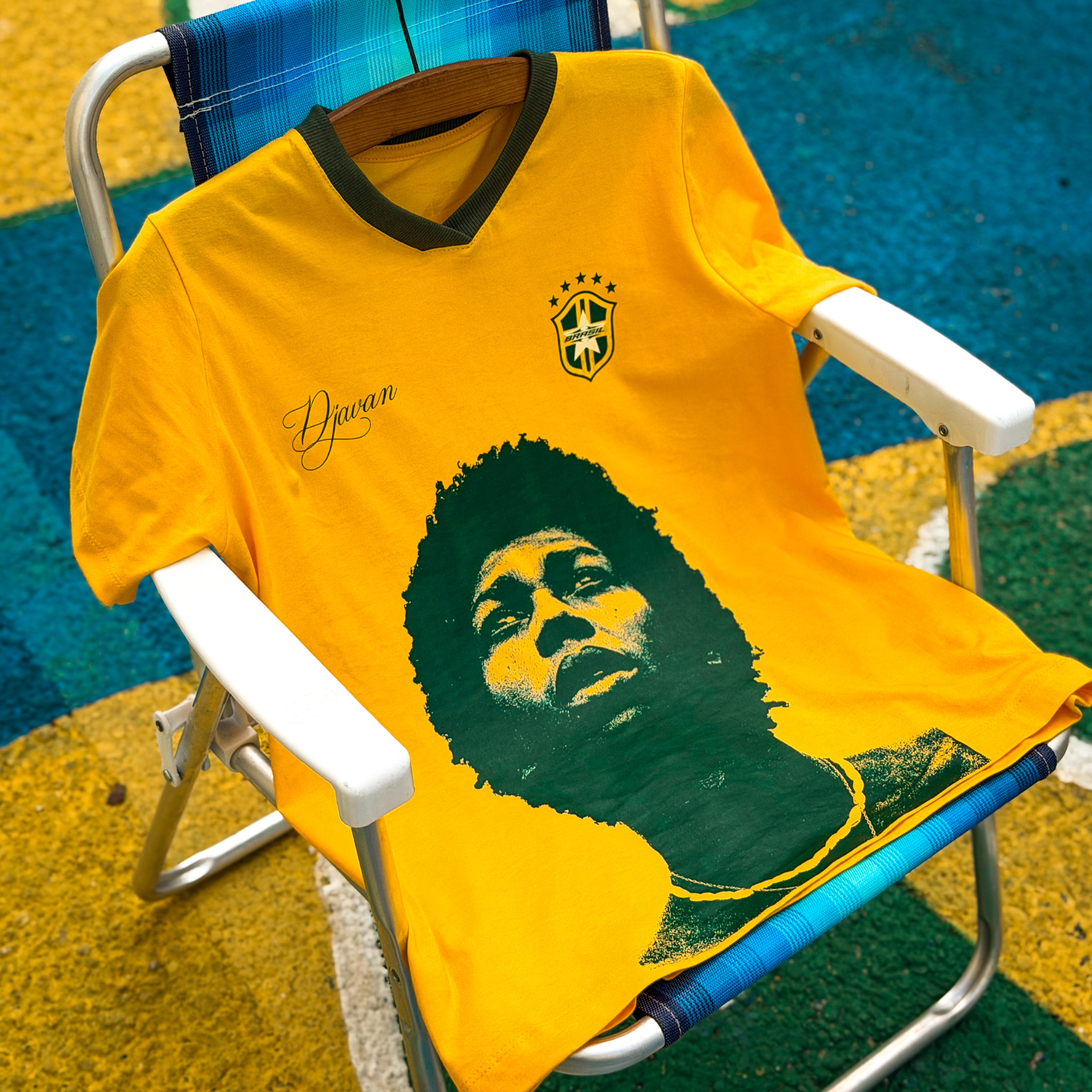 Camisa Djavan Copa - Frente e Costa/ 100% Algodão e DTF têxtil