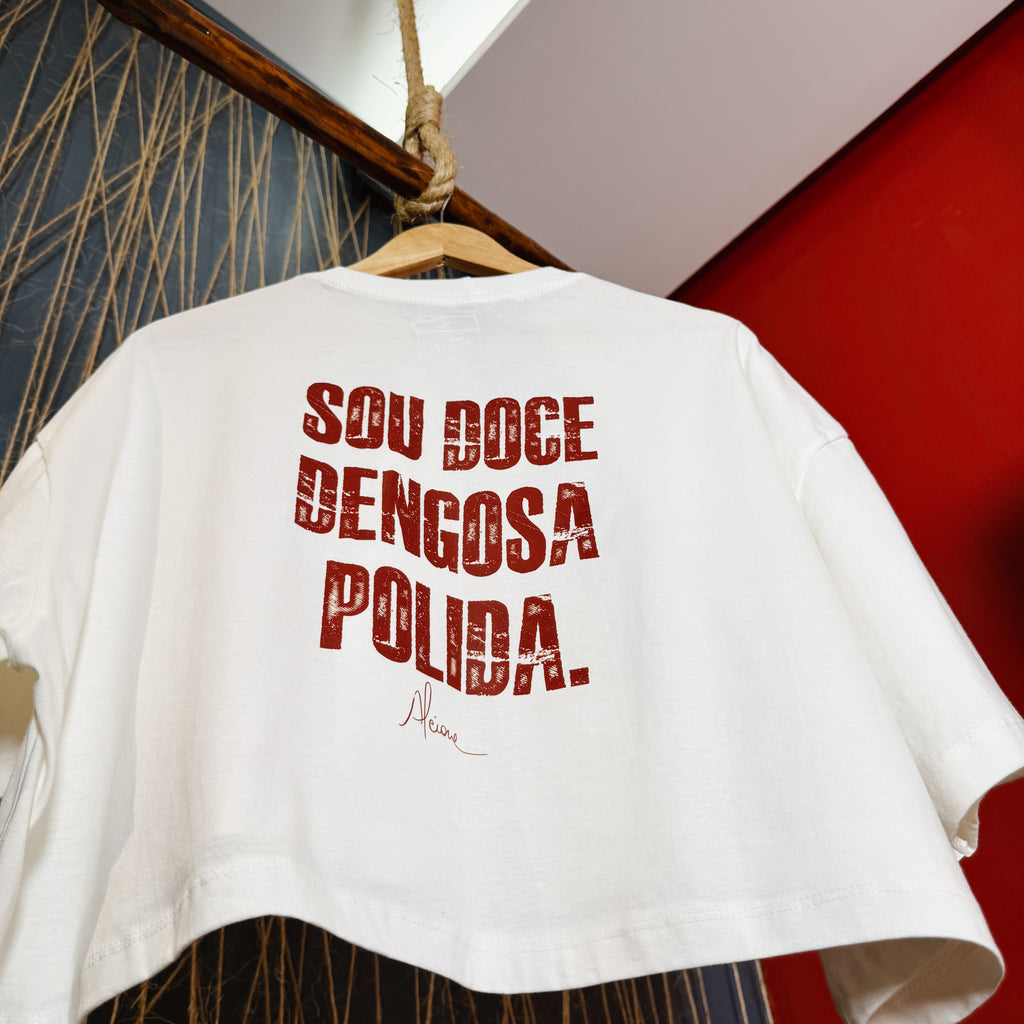 Cropped Alcione (Coleção Artistas) - Frente e Costa - Regular/ Oversized