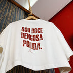 Cropped Alcione (Coleção Artistas) - Frente e Costa - Regular/ Oversized