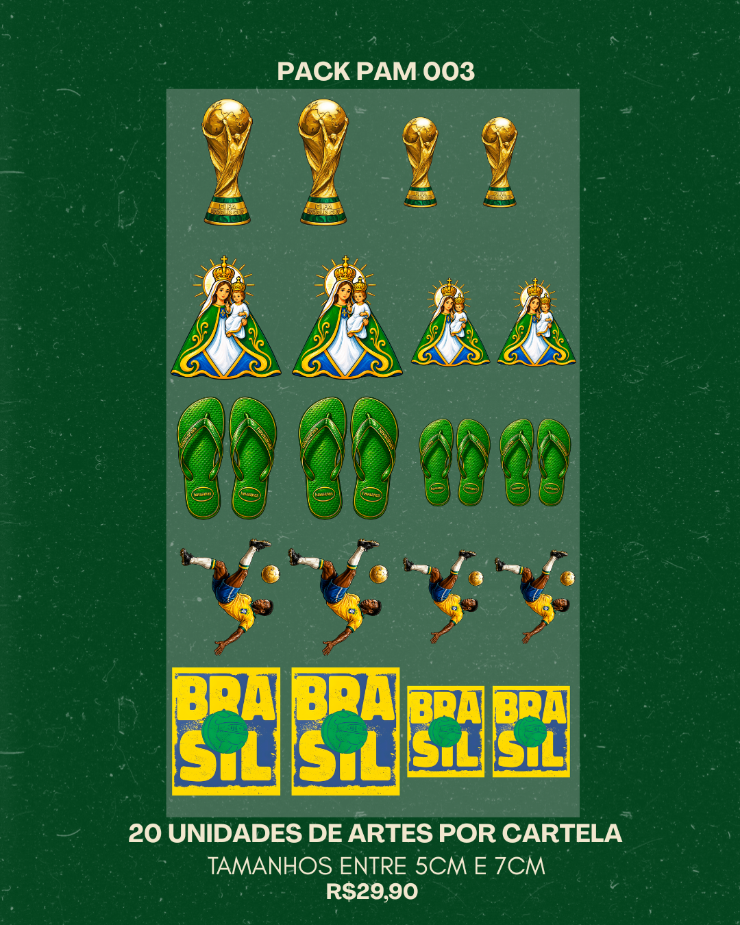 Pack da Copa / Pam (DTF Têxtil)