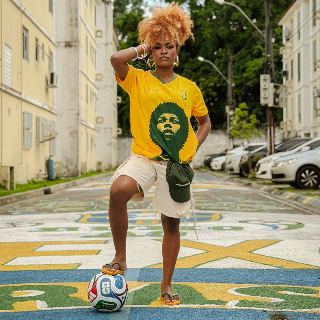 Camisa Djavan Copa - Frente e Costa/ 100% Algodão e DTF têxtil