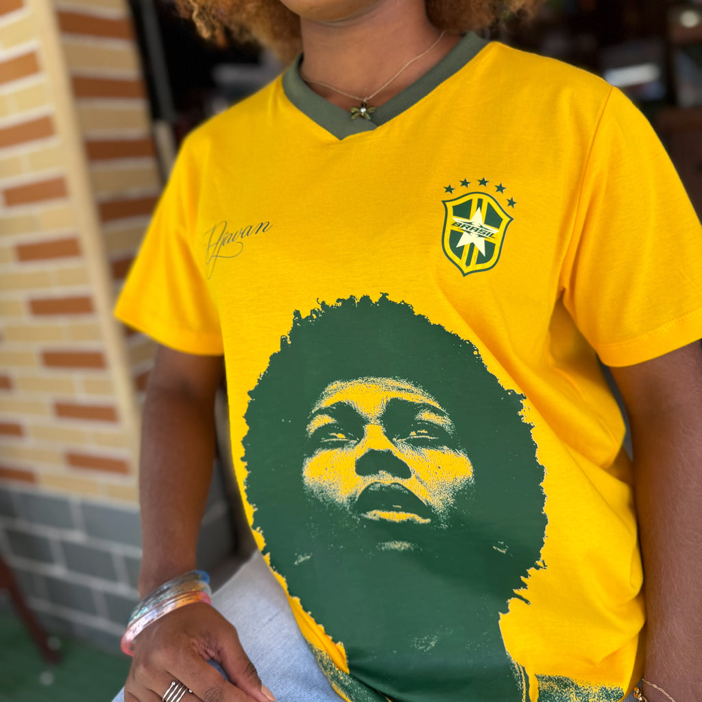 Camisa Djavan Copa - Frente e Costa/ 100% Algodão e DTF têxtil