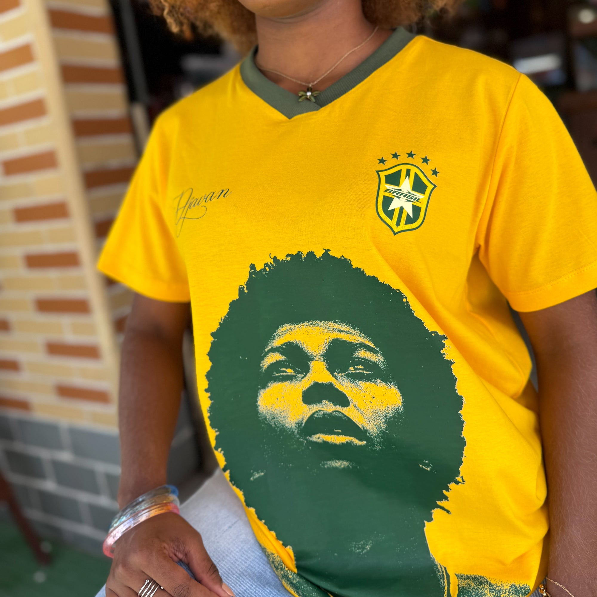 Camisa Djavan Copa - Frente e Costa/ 100% Algodão e DTF têxtil