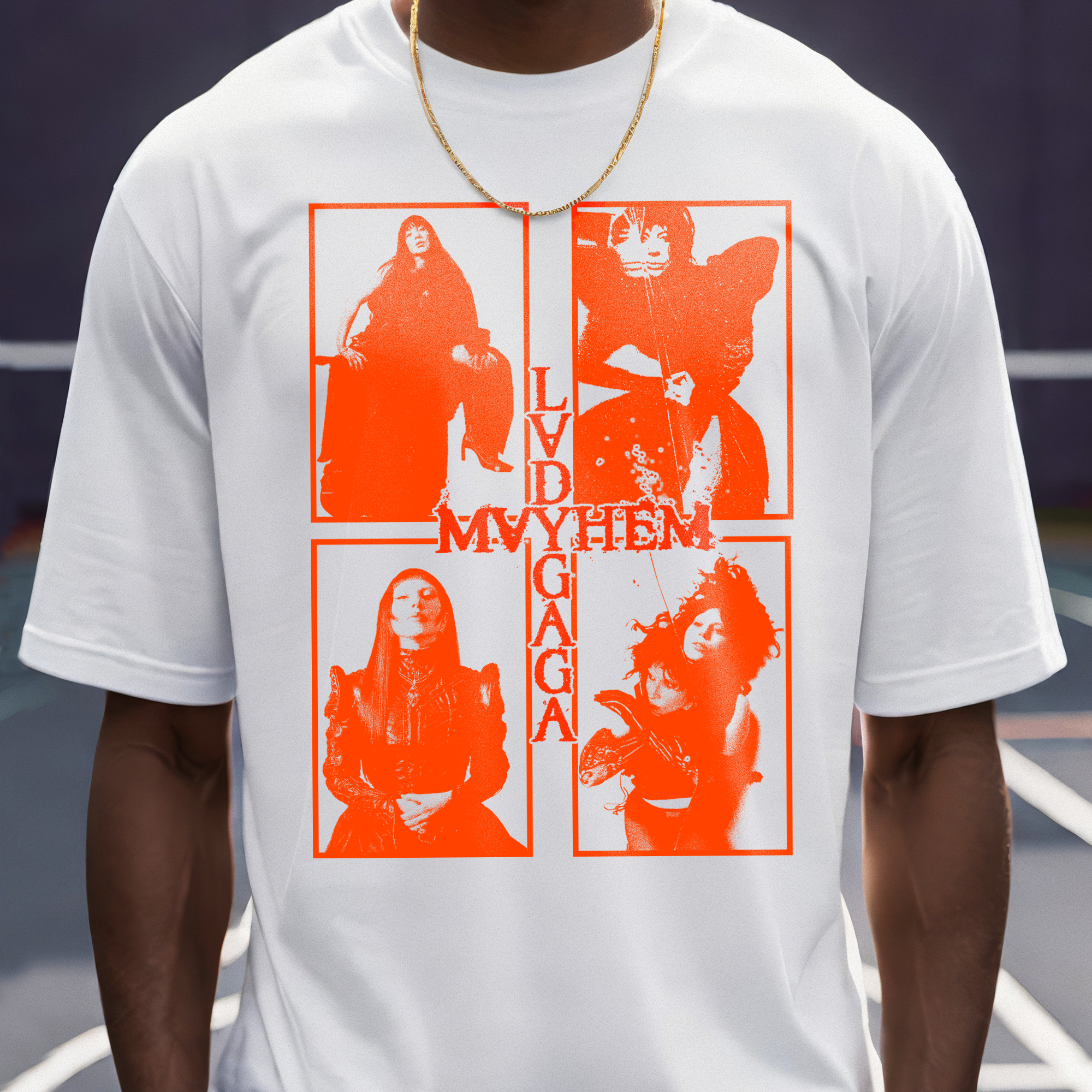 CAMISETA BÁSICA / OVERSIZED LADY GAGA MAYHEM VERSIONS