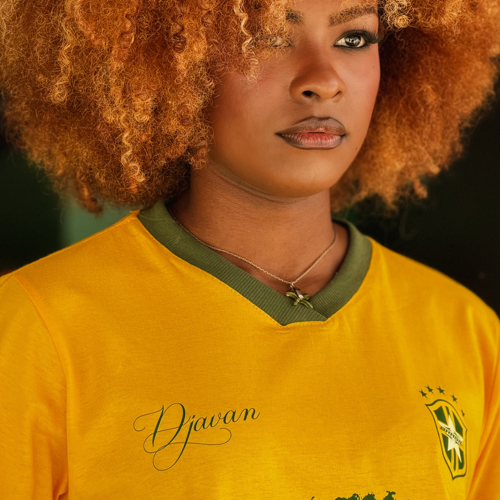 Camisa Djavan Copa - Frente e Costa/ 100% Algodão e DTF têxtil