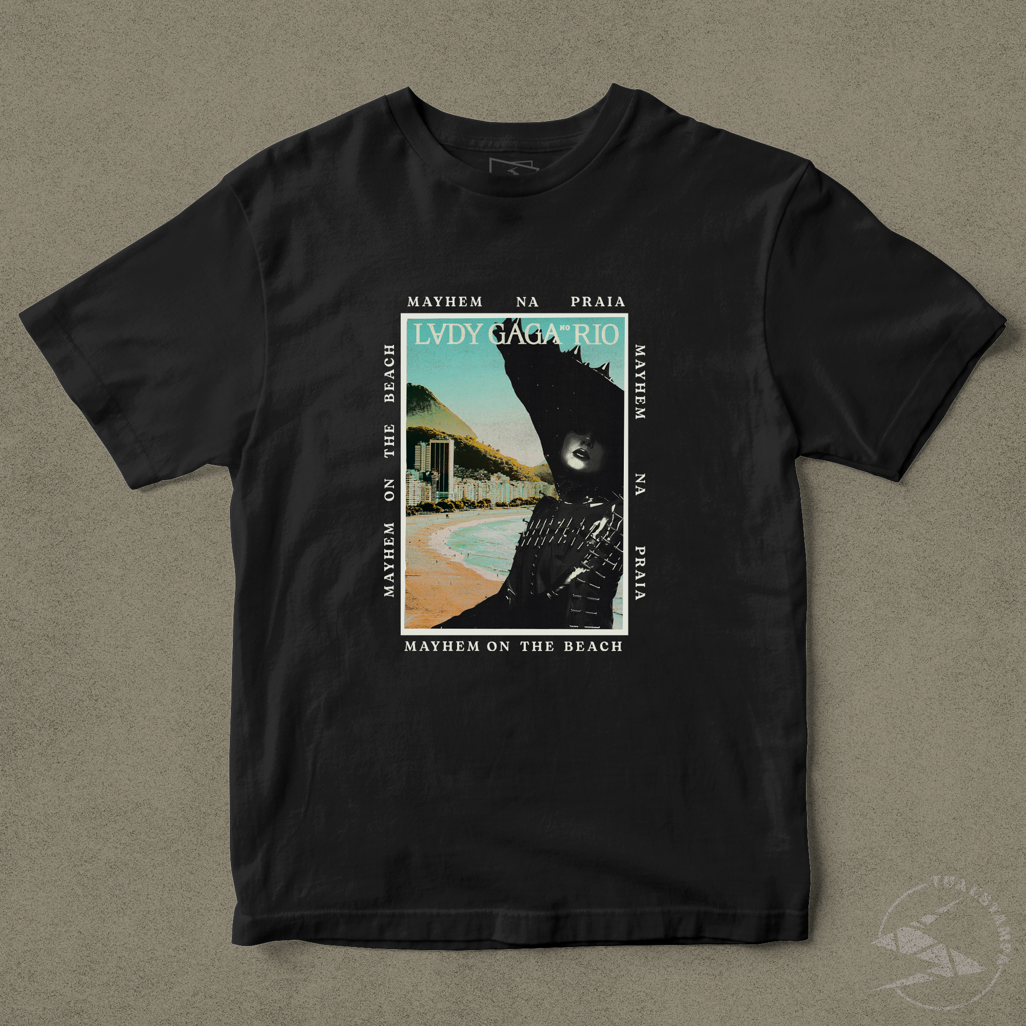 CAMISETA BÁSICA / OVERSIZED LADY GAGA PÔSTER COPACABANA