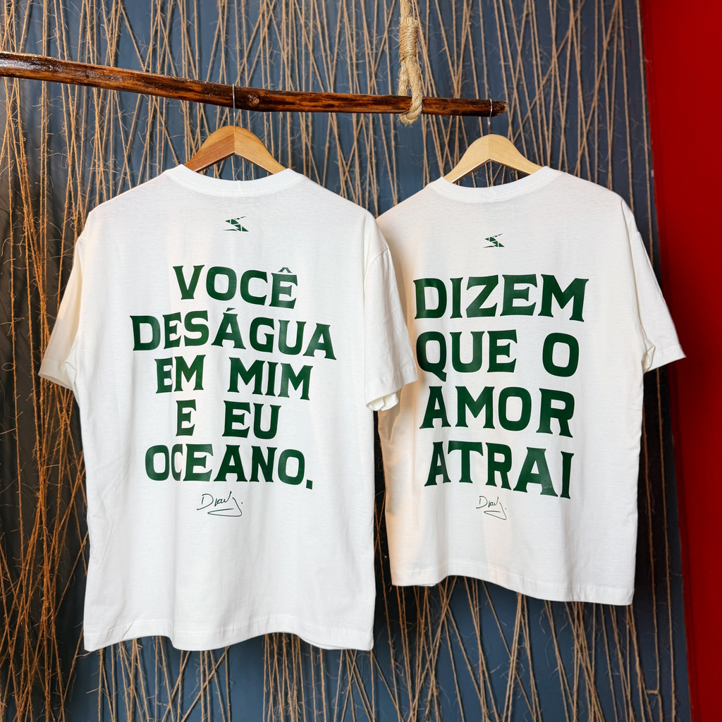 Camisa Djavan Oceano & Samurai - Frente e Costa / Oversized