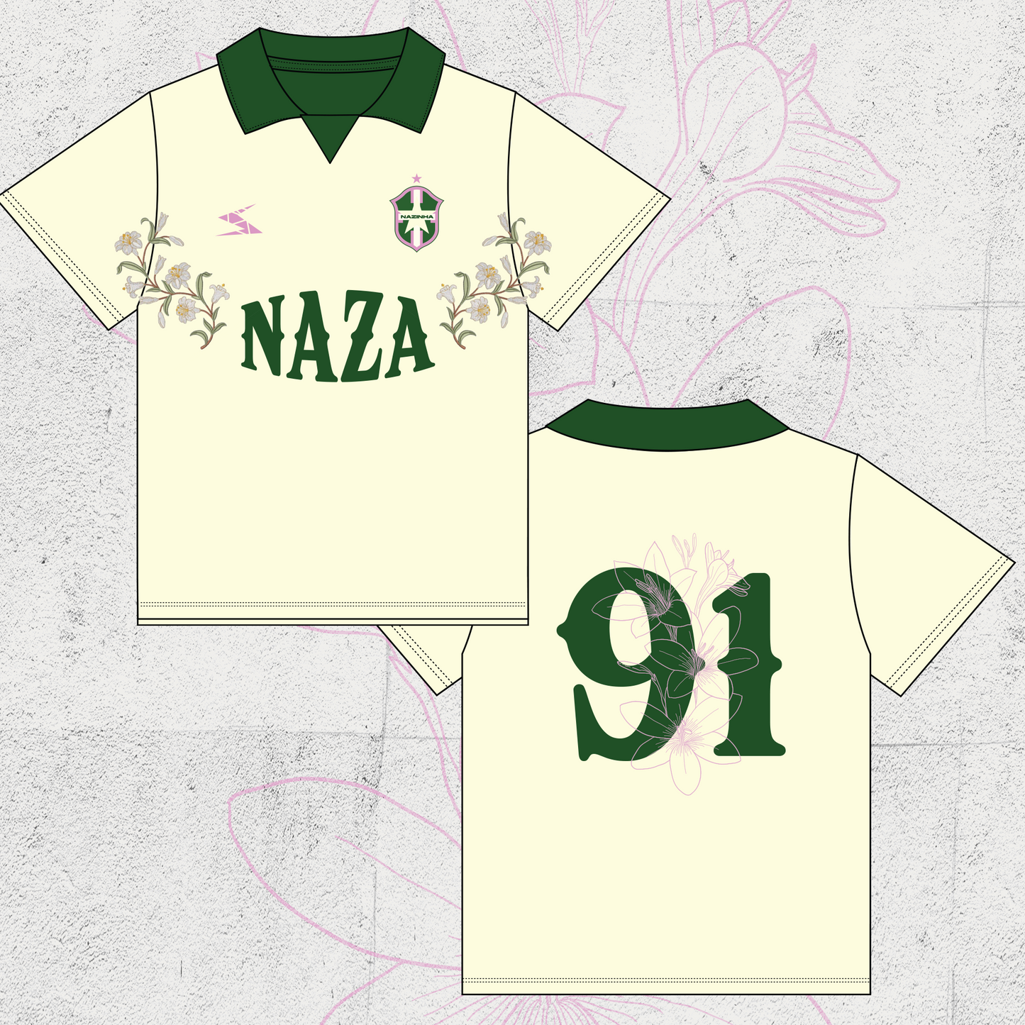 Camisa Naza Círio 2025 - Polo Oversized Bordada