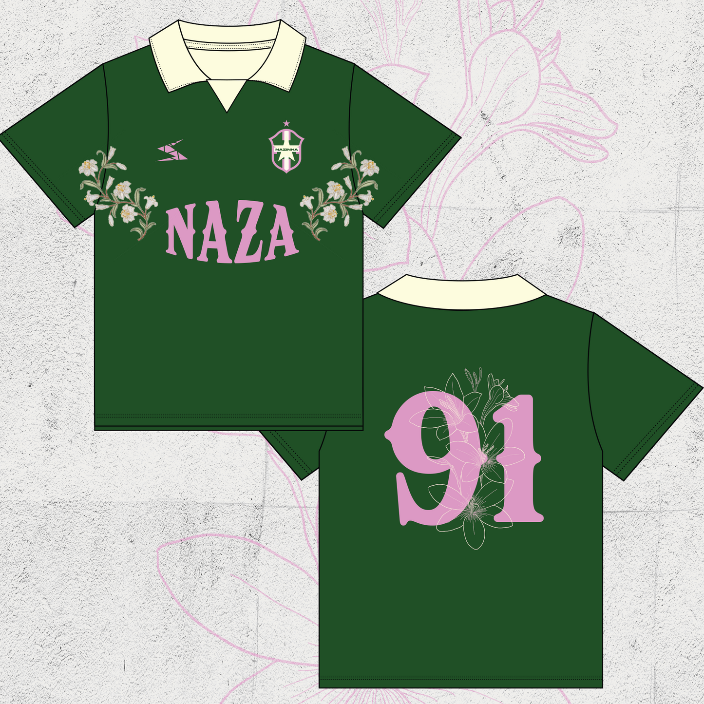 Camisa Naza Círio 2025 - Polo Oversized Bordada