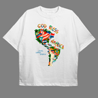 Camisa Oversized Bad Bunny God Bless América