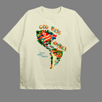 Camisa Oversized Bad Bunny God Bless América