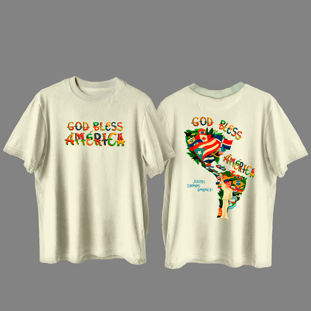 Camisa Unissex Bad Bunny Frente e Costa