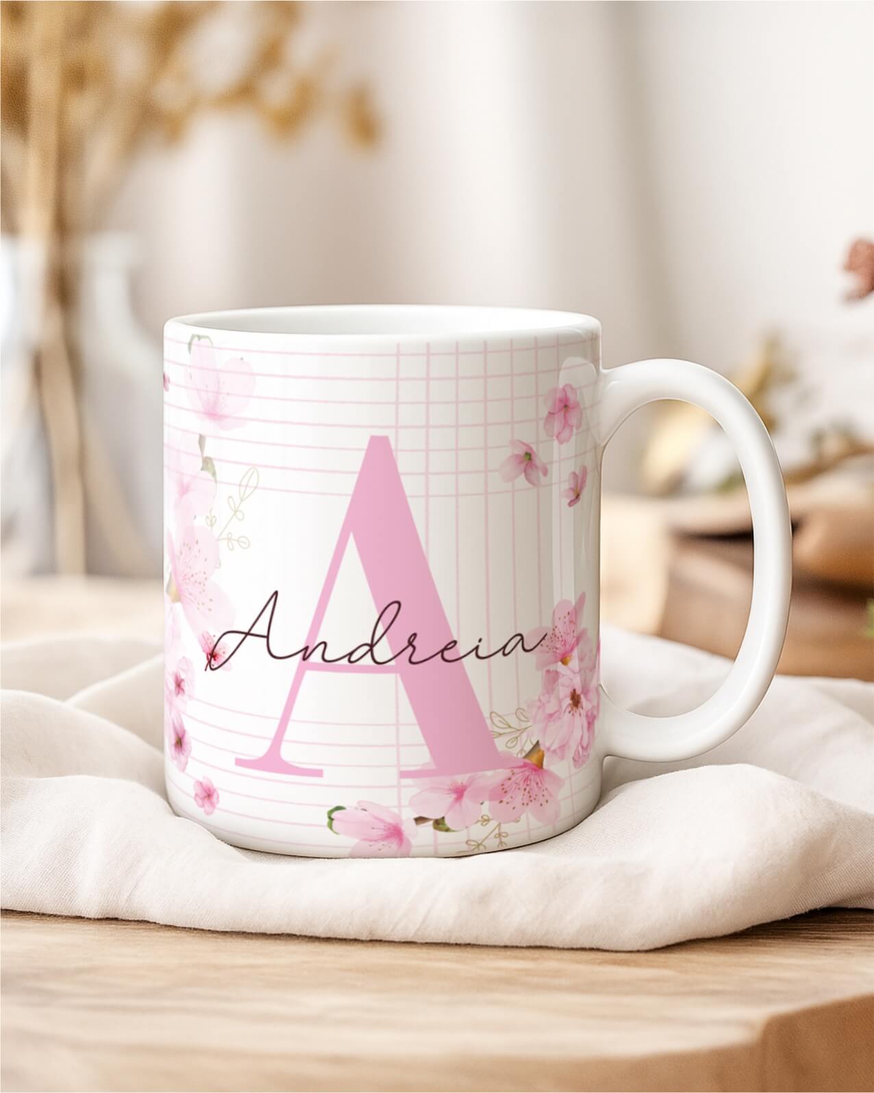 PERSONALIZE CANECA INICIAIS FLORIDAS