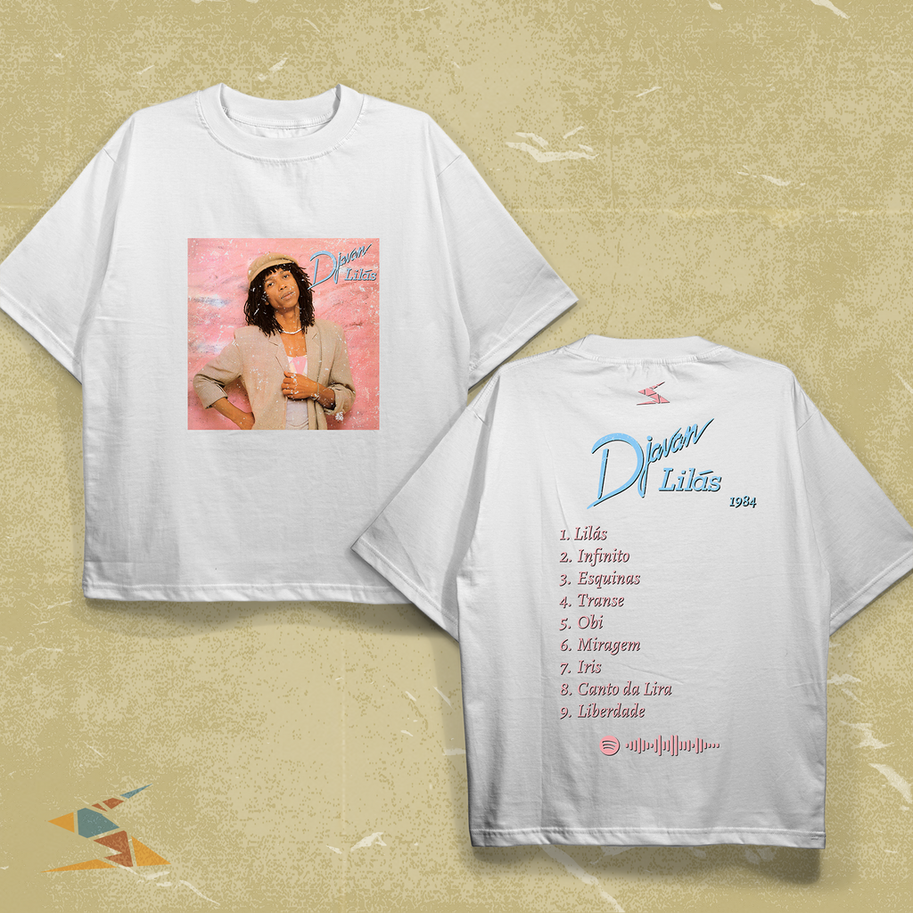 Camisa Djavan Álbum Lilás - Regular e Oversized