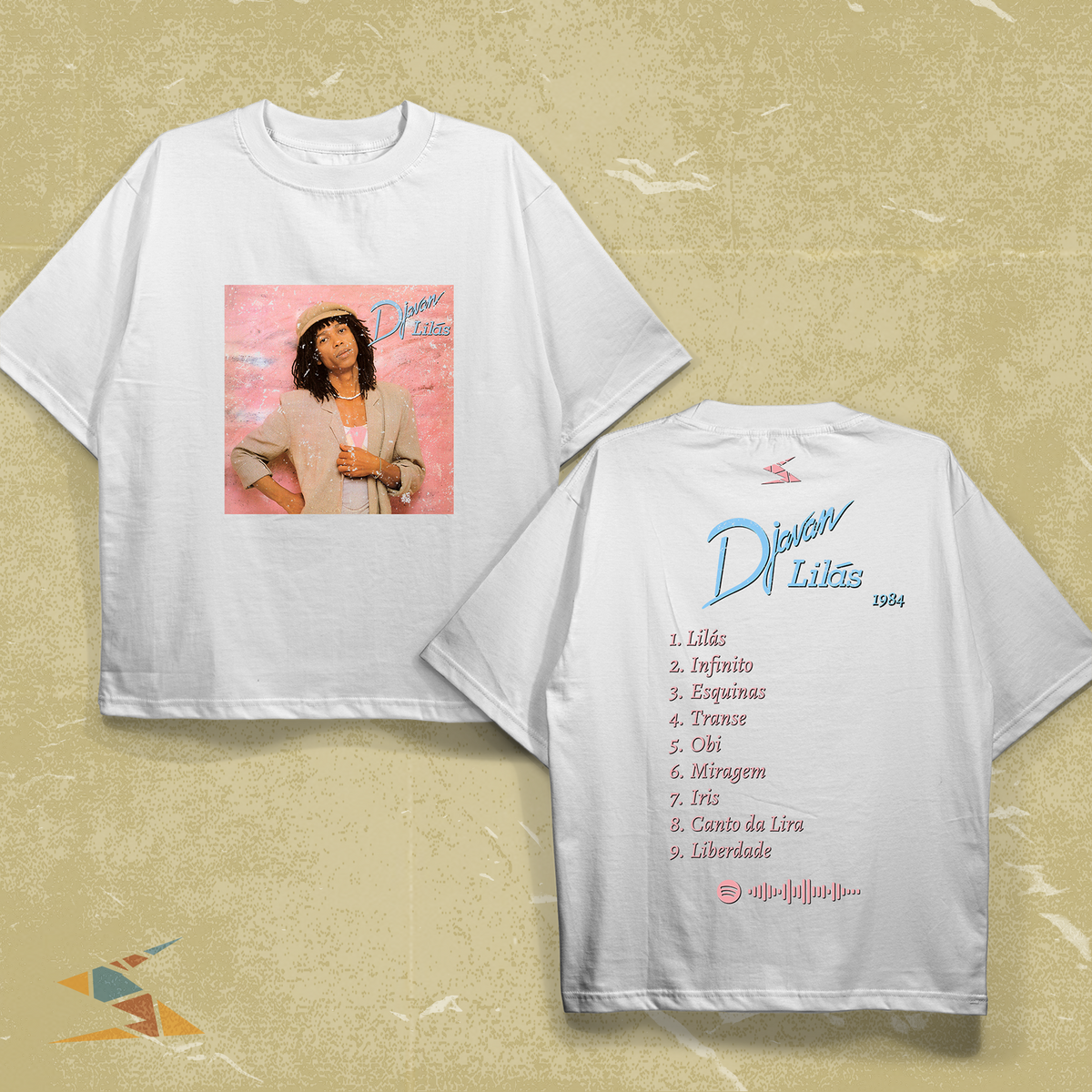 Camisa Djavan Álbum Lilás - Regular e Oversized