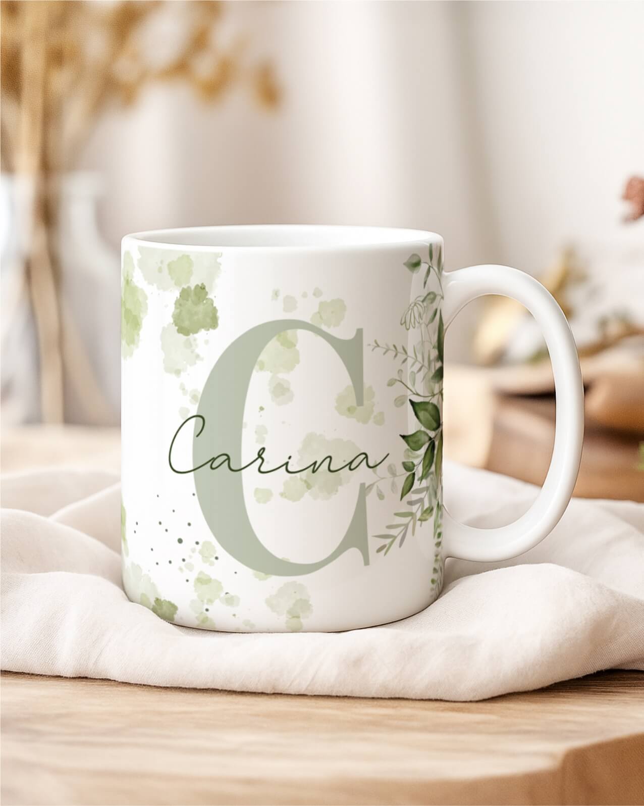 PERSONALIZE CANECA INICIAIS FLORIDAS