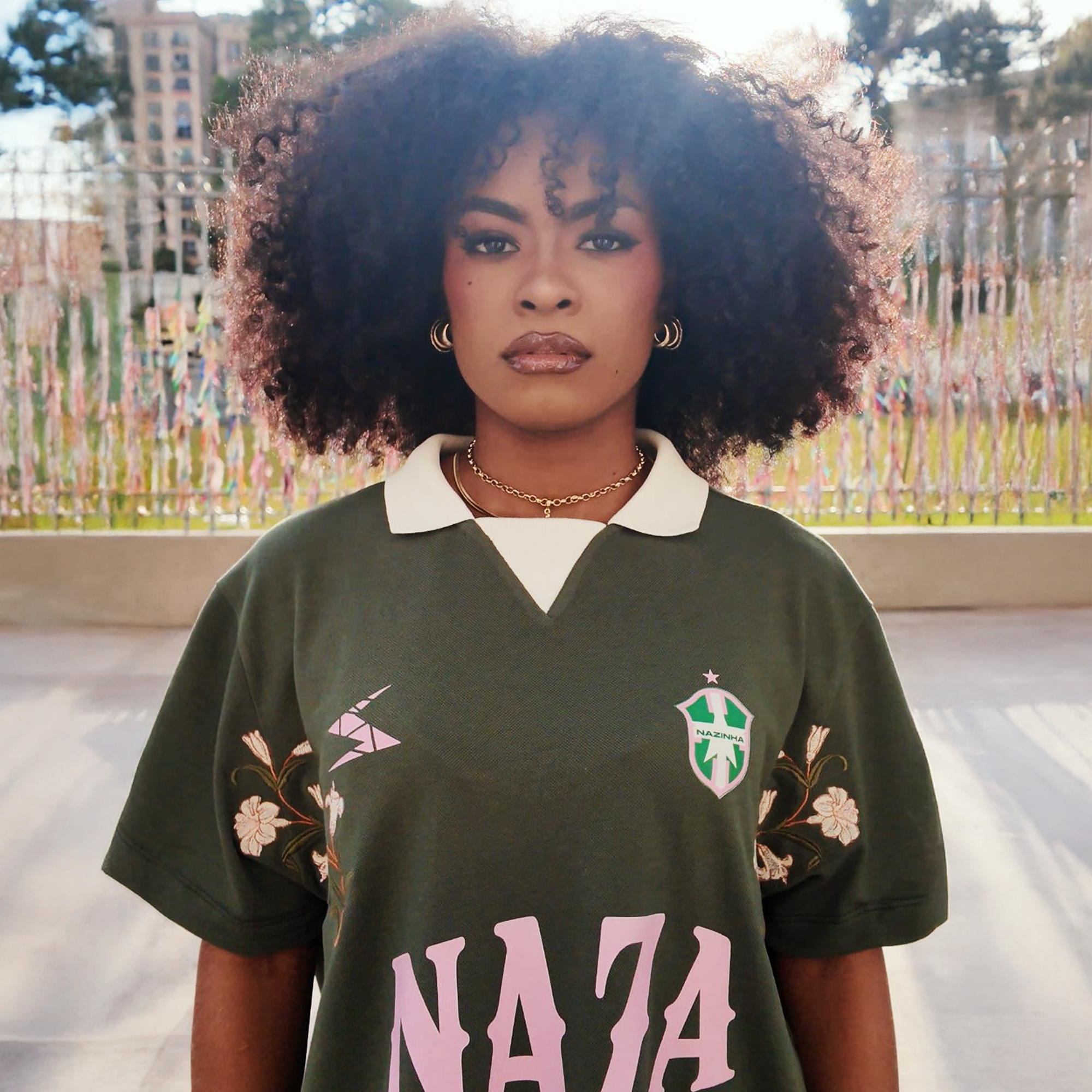 Camisa Naza Círio 2025 - Polo Oversized Bordada