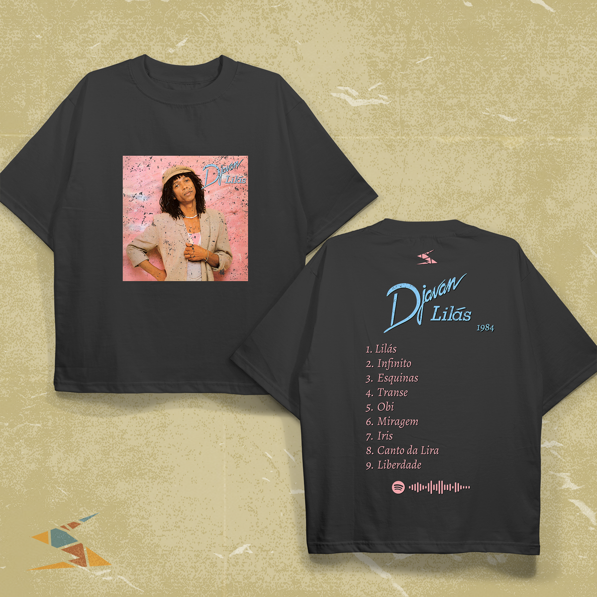 Camisa Djavan Álbum Lilás - Regular e Oversized