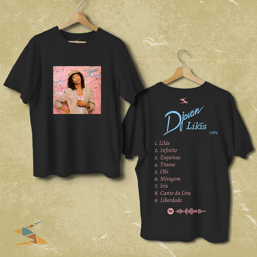 Camisa Djavan Álbum Lilás - Regular e Oversized